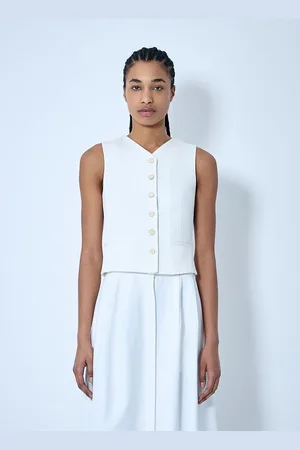 Max Mara Cotton Waistcoat - Woman Tops It - 42