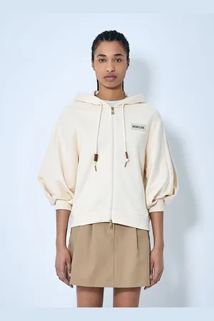 Moncler Hooded Zip-up Sweatshirt - Woman Sweatshirts M