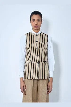 Max Mara Striped Waistcoat - Woman Jackets It - 40