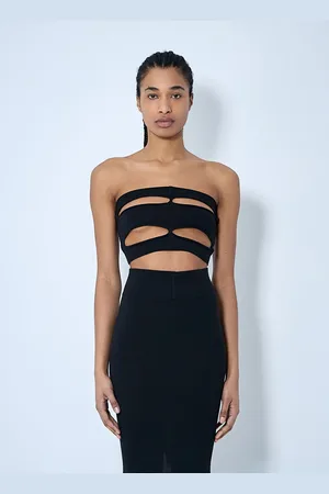 Rick Owens Distressed Bustier Top - Woman Tops M