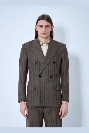 Burberry Striped Wool Tailored Blazer - Man Blazers Eu - 48
