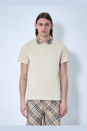 Burberry Cotton Polo Shirt - Man Polo Shirts M