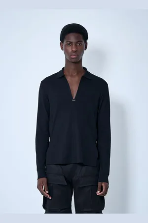 MUGLER V Neck Shirt With Hardware - Man Shirts Eu - 46