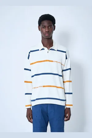 Stone Island Striped Polo Shirt - Man Polo Shirts L