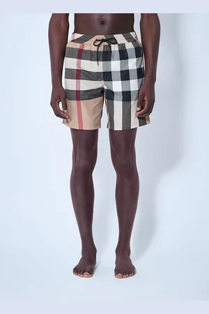 Burberry Check Swim Shorts - Man Swimwear Xl