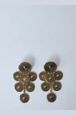 Saint Laurent Bo Medailles Pendant Earrings - Woman Jewellery One Size