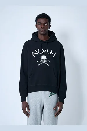 Noah NYC Logo Motif Hooded Sweatshirt - Man Sweatshirts S