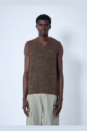 Noah NYC Twisted Yarn Sweater Vest - Man Knitwear S