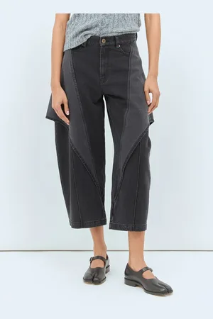 J.W.Anderson Cropped Sculptural Jeans - Woman Jeans 28