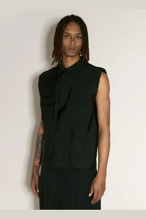 Saint Laurent Saharienne Sleeveless Shirt - Man Shirts Eu - 41