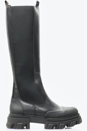Ganni Cleated High Chelsea Boots - Woman Boots Eu - 40