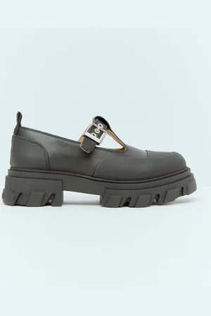 Ganni Cleated Mary-jane Shoes - Woman Platforms Eu - 40