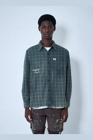 Paly Distressed Flannel Shirt - Man Shirts S