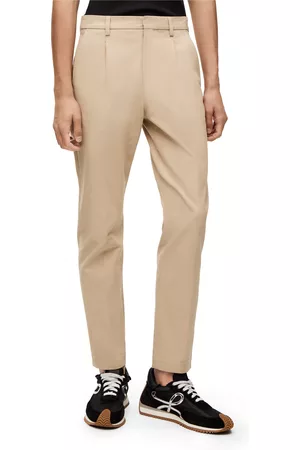 Loewe Men Chinos - Luxury Tapered chino trousers in cotton for Men