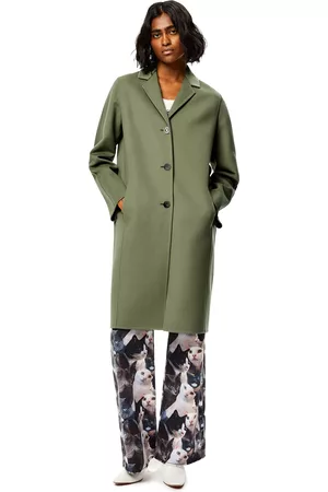 Loewe Women Coats - Luxury Anagram coat in wool and cashmere for Women