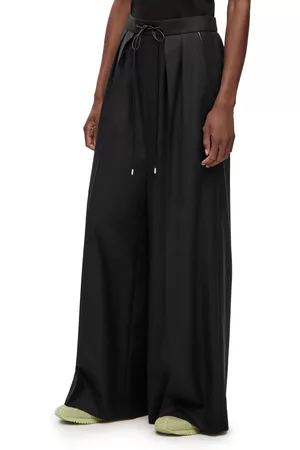 Loewe Women Pants - Luxury Drawstring trousers in wool for Women