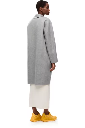 Loewe Women Coats - Luxury Anagram coat in wool and cashmere for Women