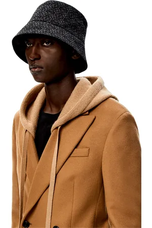 Orange Anagram-patch corduroy bucket hat, LOEWE