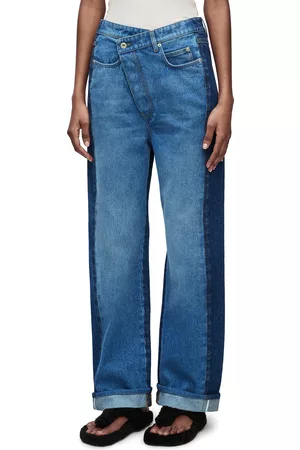 Loewe Women Jeans - Luxury Deconstructed jeans in denim for Women