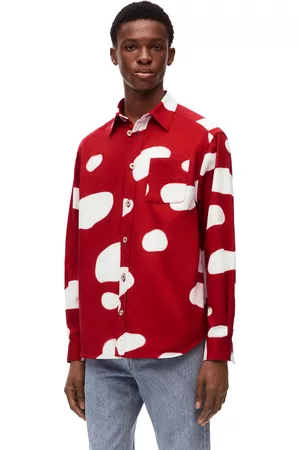 Loewe Men Casual Shirts - Luxury Mushroom overshirt in denim for Men