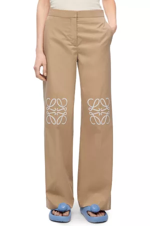 Loewe Women Pants - Luxury Trousers in cotton and silk for Women