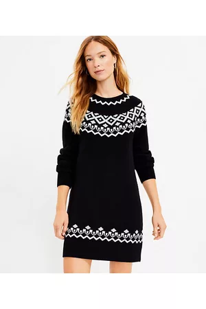 LOFT Petite Fair Isle Sweater Dress