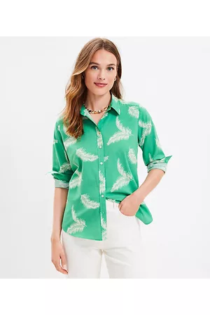 LOFT Women Shirts - Palm Everyday Shirt