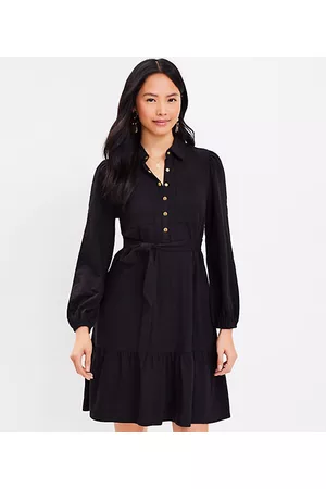LOFT Women Casual Dresses - Flounce Pocket Shirtdress