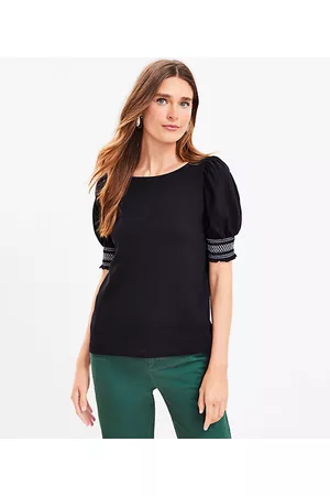 LOFT Women Tops - Smocked Puff Sleeve Top