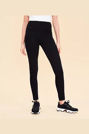 Lou & Grey Athletic Pants Womens Size Medium Gray Leggings High Rise  Stretch