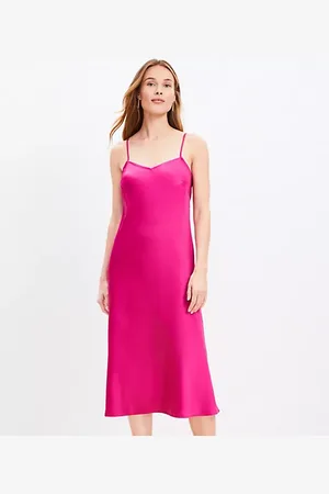 LOFT Bias Midi Slip Dress