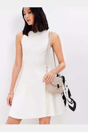 LOFT Ponte Mini Flare Dress