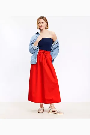 LOFT Paperbag Maxi Pocket Skirt