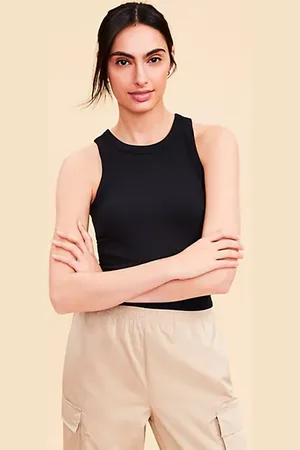 LOFT Lou & Grey Ribbed Bra Tank Top