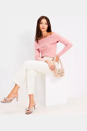 LOFT Ribbed Off The Shoulder Sweater