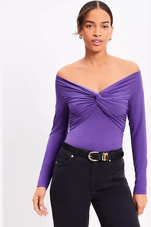 LOFT Knot Off The Shoulder Top