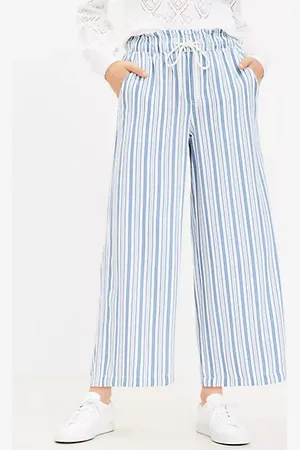 LOFT Tall Emory Wide Leg Pants in Stripe