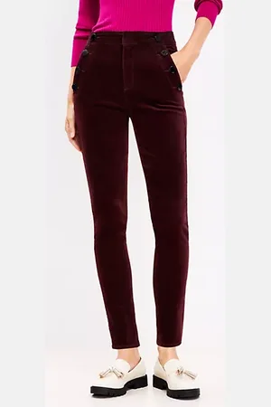 LOFT Mariner Skinny Pants in Velvet