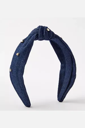 LOFT Pearlized Heart Denim Headband