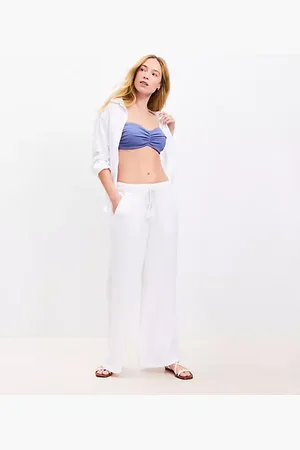 LOFT Beach Triple Cloth Wide Leg Pants
