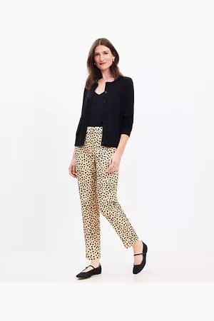 LOFT Riviera Slim Pants in Cheetah Print