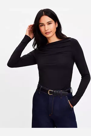 LOFT Petite Ruched Off The Shoulder Top