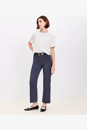 LOFT Five Pocket Straight Pants in Twill