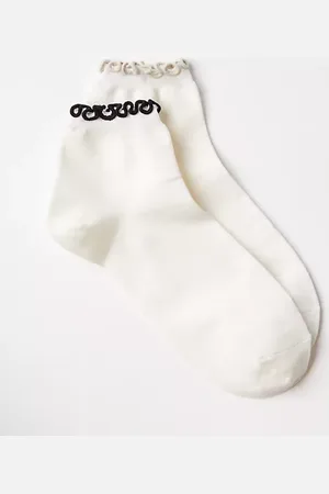 LOFT Tipped Ruffle Ankle Socks