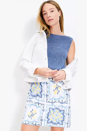 LOFT Lemon Mini Skirt