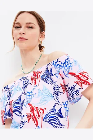 LOFT Fish Off The Shoulder Top