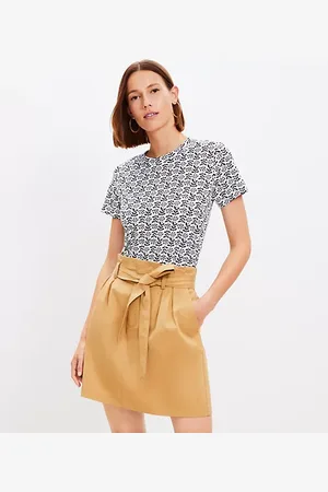 LOFT Tall Paperbag Tie Waist Pocket Skirt