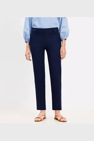 LOFT Curvy Riviera Slim Pants in Doubleweave