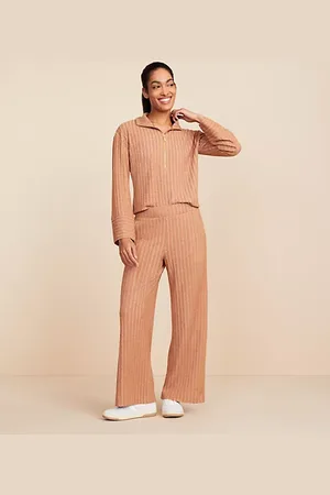 LOFT Lou & Grey Brushed Rib Wide Leg Pants