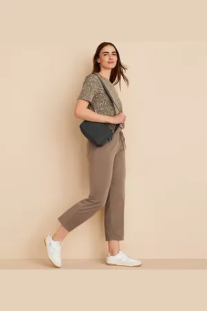 LOFT Lou & Grey Sandwashed Straight Crop Drawstring Pants